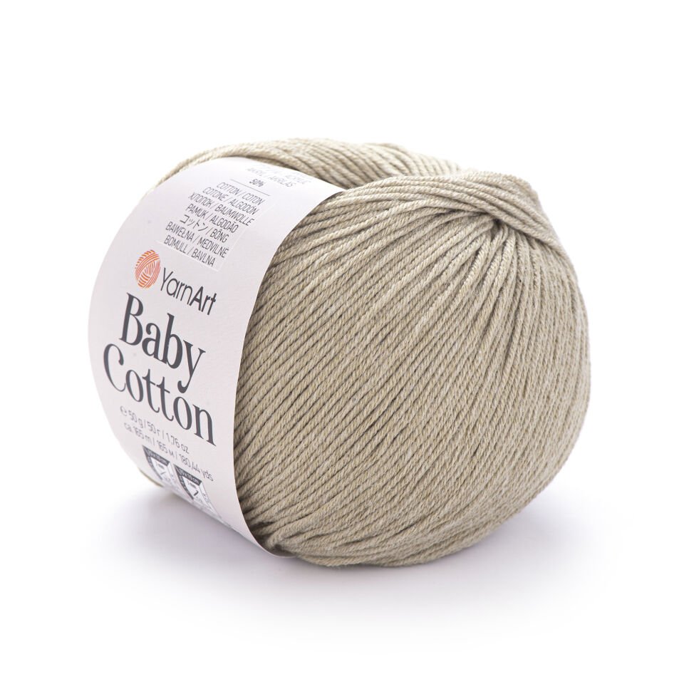 YARNART BABY COTTON - BEBEK EL ÖRGÜ İPİ KÜF YEŞİLİ - 434