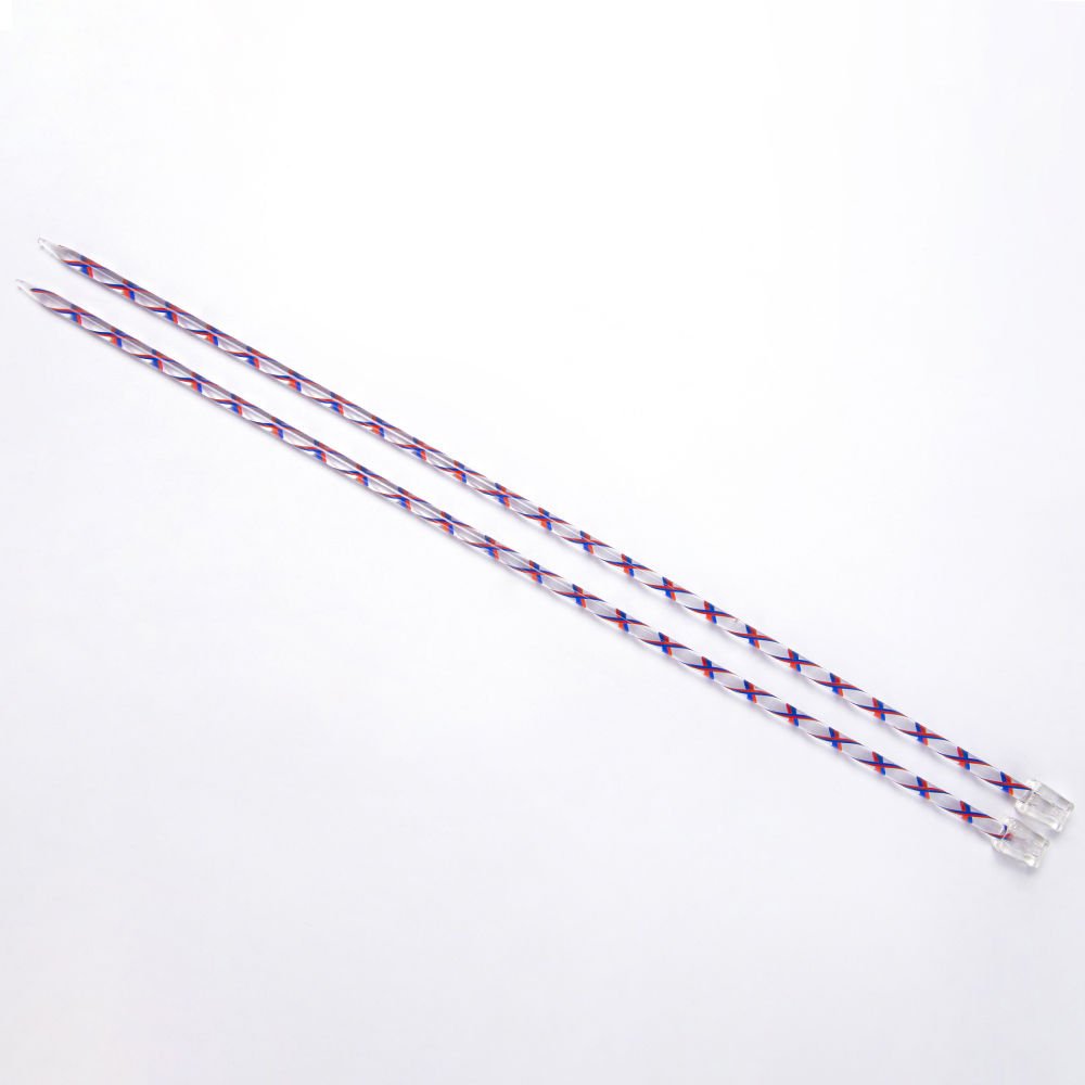 RENKLİ PLASTİK ÖRGÜ ŞİŞİ 35 CM MAVİ - 6 MM