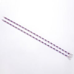 RENKLİ PLASTİK ÖRGÜ ŞİŞİ 35 CM MAVİ - 6 MM