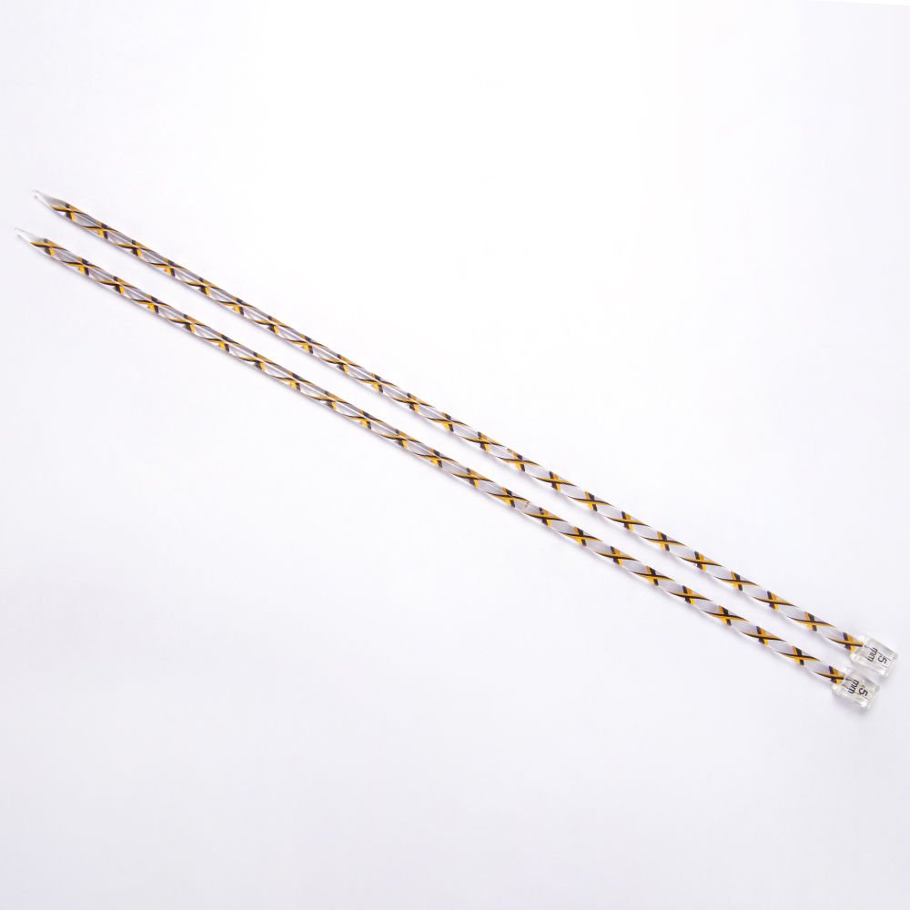 RENKLİ PLASTİK ÖRGÜ ŞİŞİ 35 CM SARI - 5 MM