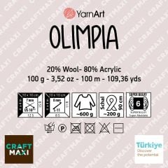 YARNART OLIMPIA - EBRULİ EL ÖRGÜ İPİ