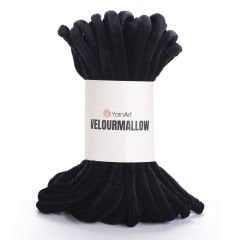 YARNART VELOURMALLOW - EL ÖRGÜ İPİ SİYAH - 7109