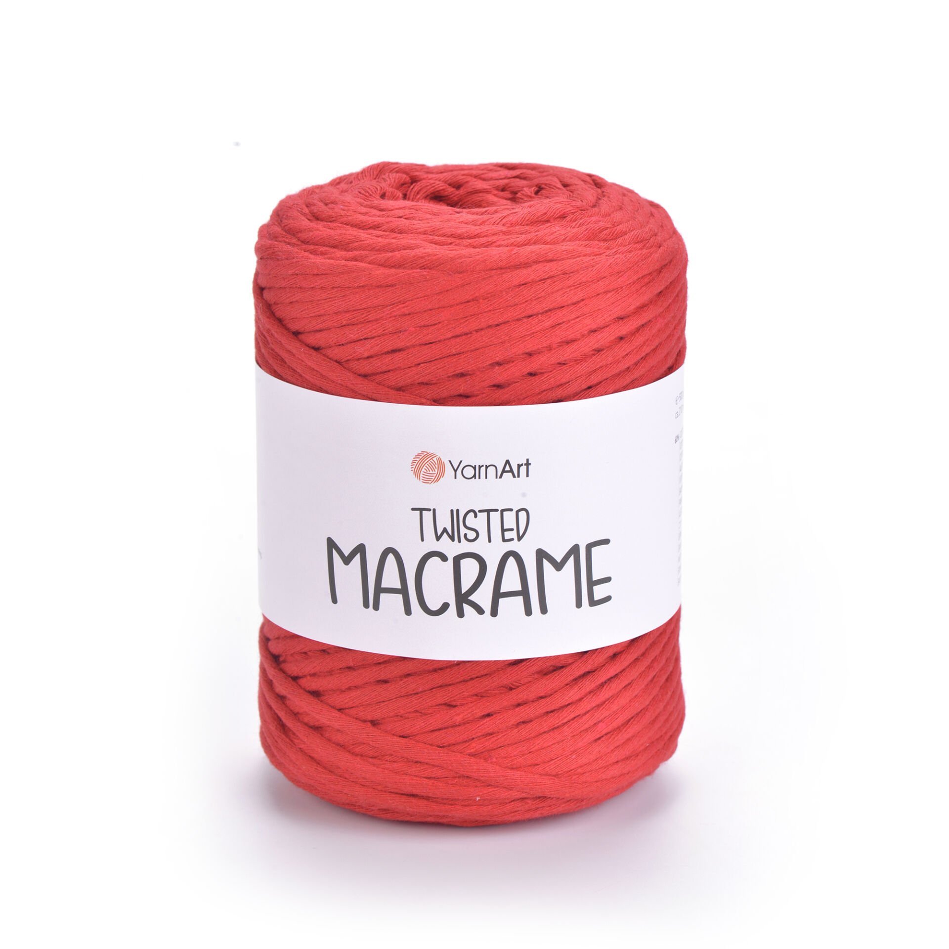YARNART TWISTED MACRAME - MAKROME EL ÖRGÜ İPİ KIRMIZI - 773