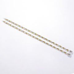 RENKLİ PLASTİK ÖRGÜ ŞİŞİ 35 CM YEŞİL - 6 MM