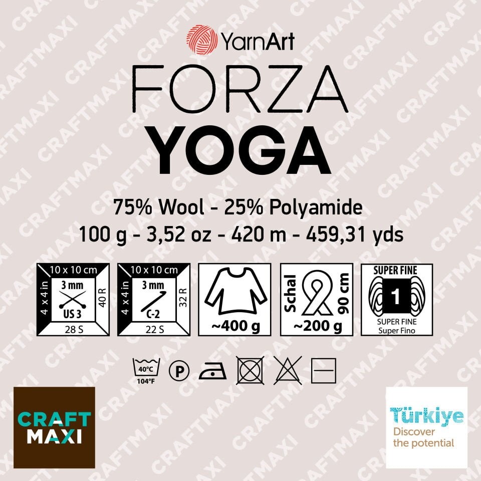YARNART FORZA YOGA - ÖRGÜ İPİ
