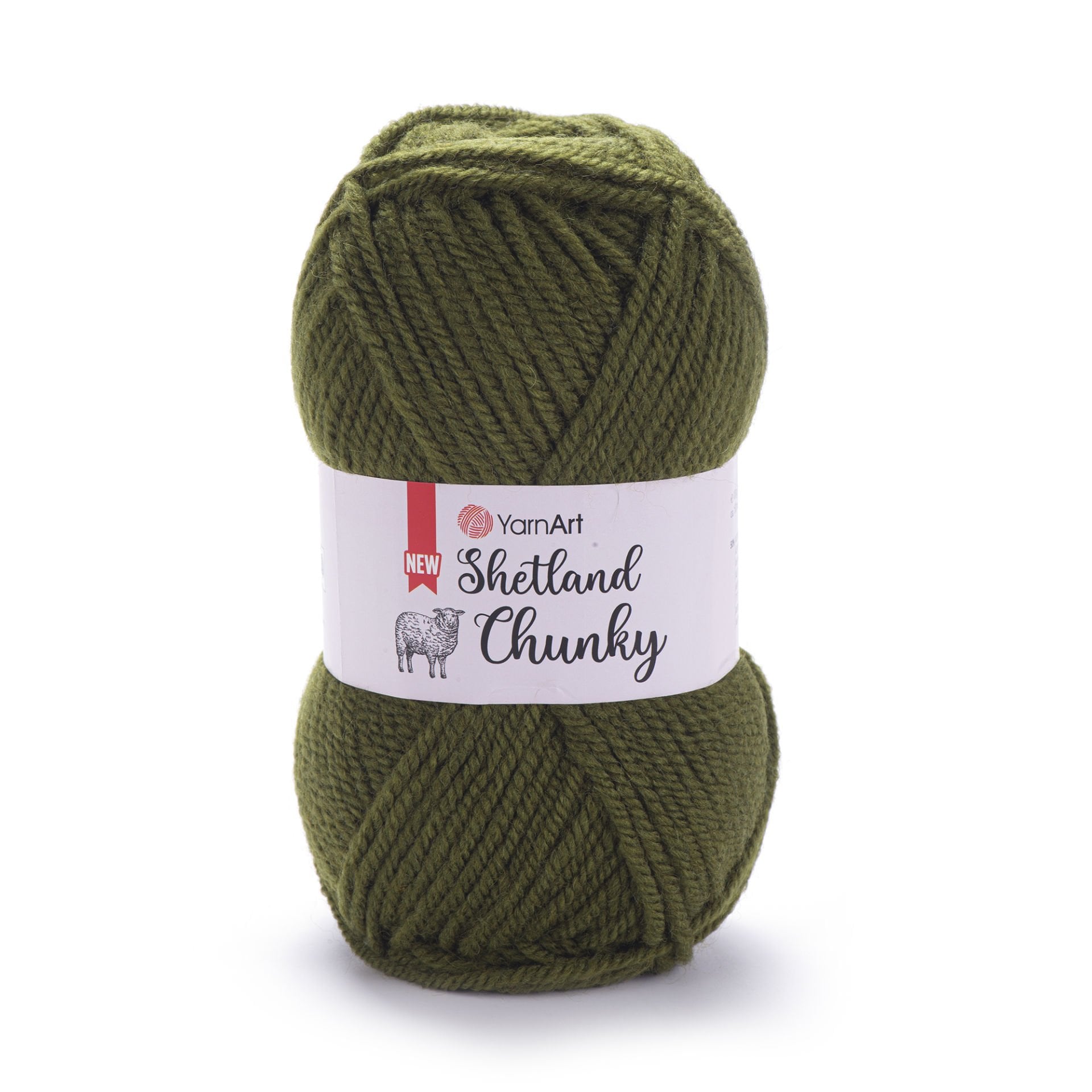 YARNART SHETLAND CHUNKY - EL ÖRGÜ İPİ YEŞİL - 637