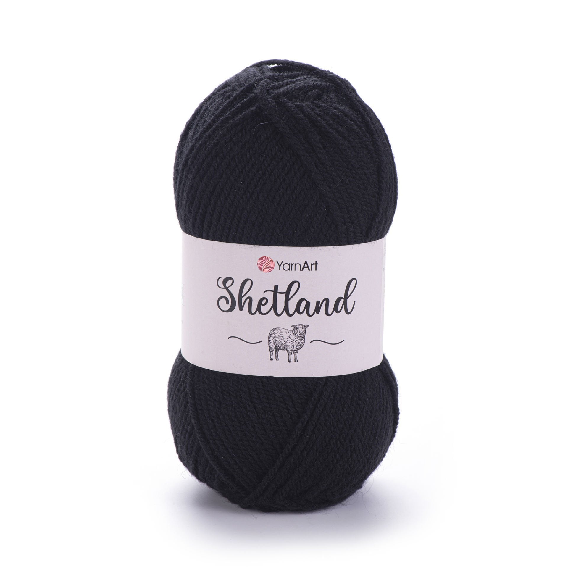 YARNART SHETLAND - EL ÖRGÜ İPİ SİYAH - 502