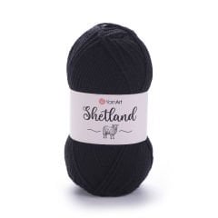 YARNART SHETLAND - EL ÖRGÜ İPİ SİYAH - 502