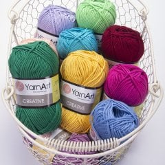 YARNART CREATIVE - EL ÖRGÜ İPİ GÜL KURUSU - 246