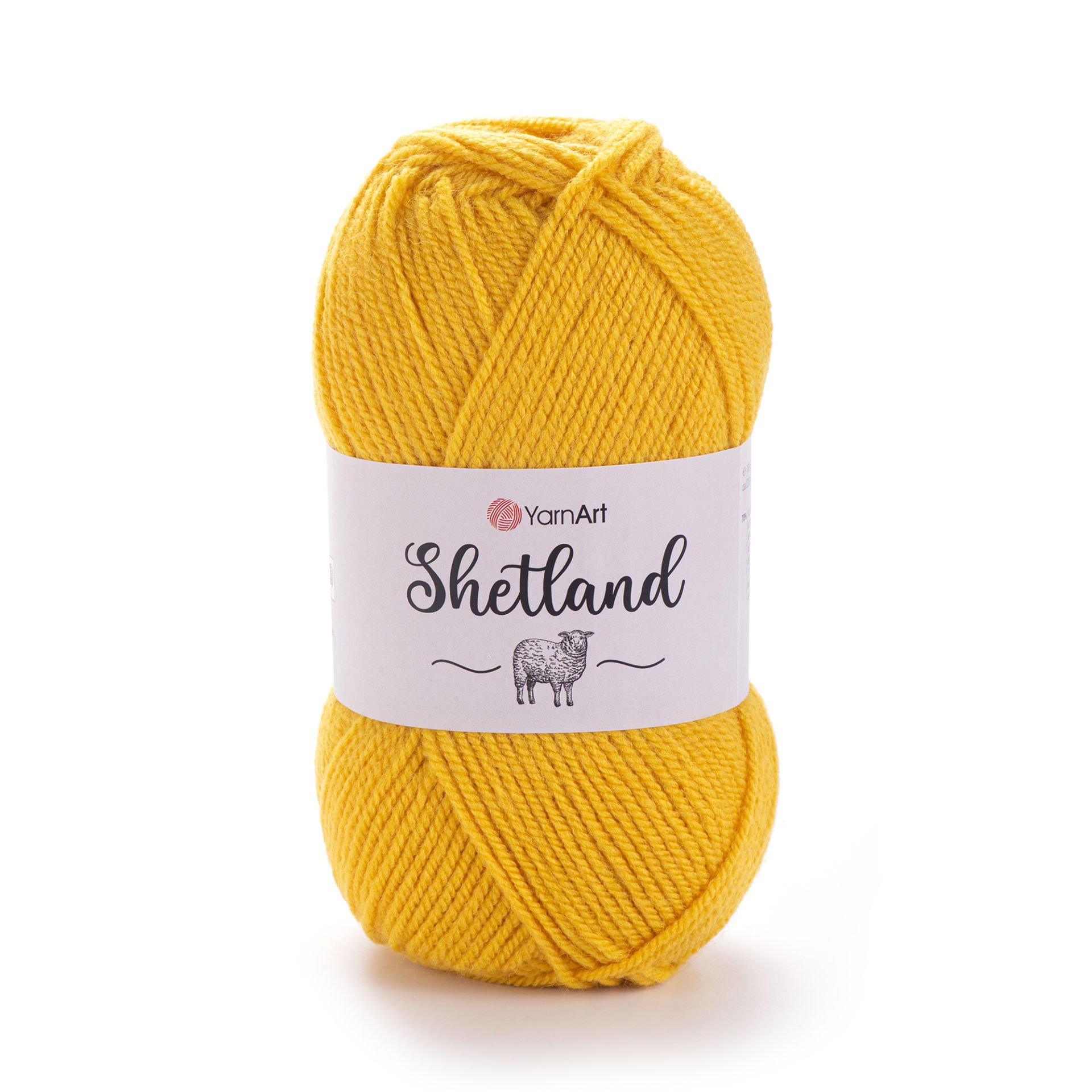 YARNART SHETLAND - EL ÖRGÜ İPİ KOYU SARI - 506