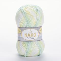 NAKO ELİT BABY MİNİ BATİK - EBRULİ BEBEK EL ÖRGÜ İPİ