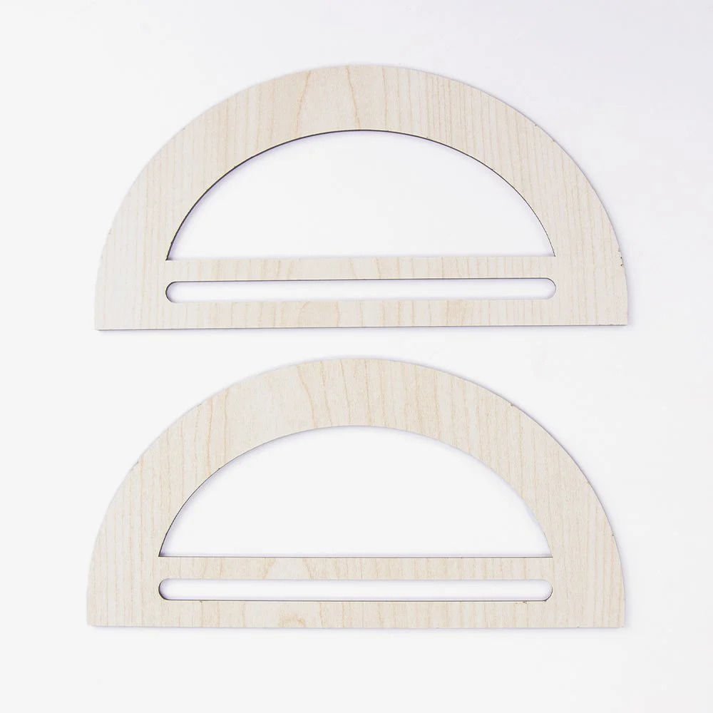 AHŞAP ÇANTA SAPI - DÜZ D MODEL - 2 ADET AKÇAAĞAÇ - 20X10 CM