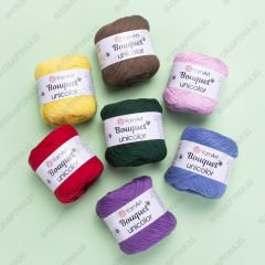 YARNART BOUQUET UNICOLOR - EL ÖRGÜ İPİ YEŞİL - 3219