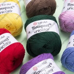 YARNART BOUQUET UNICOLOR - EL ÖRGÜ İPİ YEŞİL - 3219