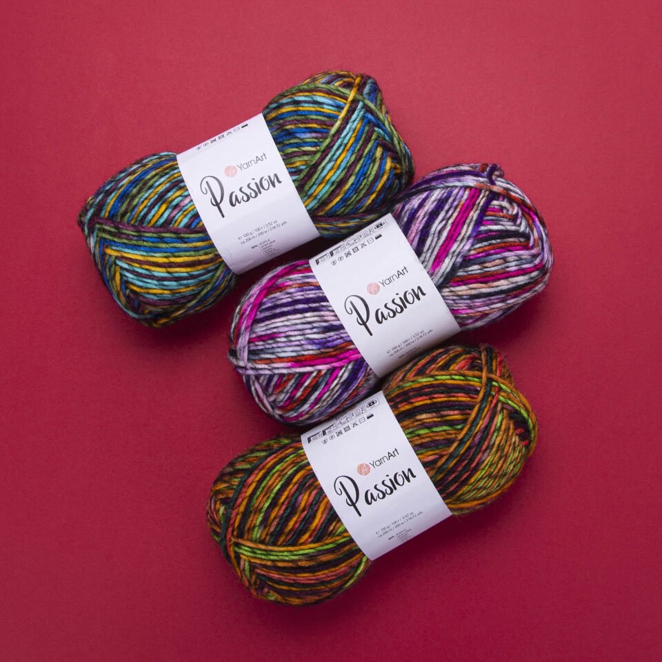 YARNART PASSION - EBRULİ EL ÖRGÜ İPİ