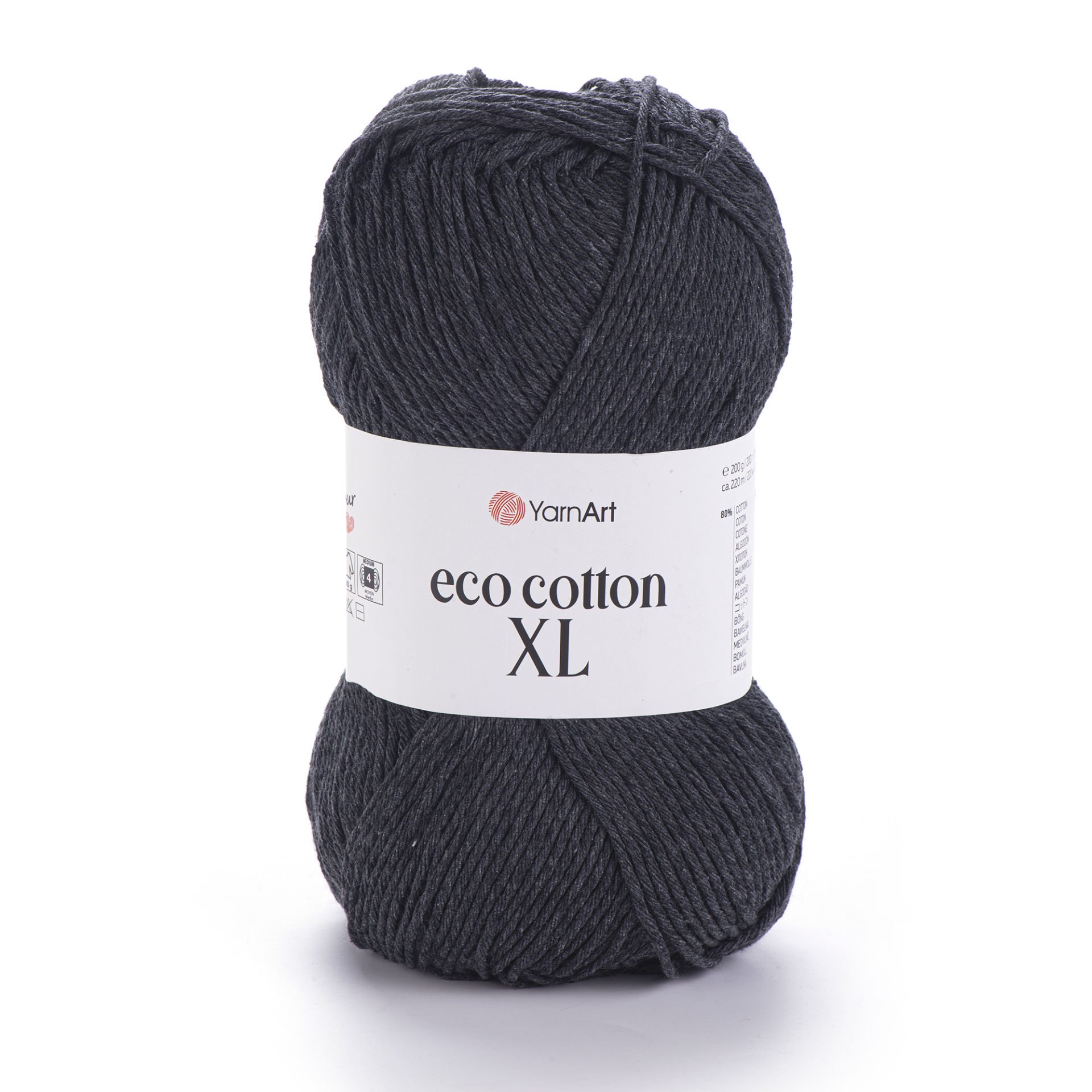 YARNART ECO COTTON XL - EL ÖRGÜ İPİ ANTRASİT - 780