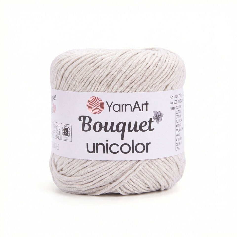 YARNART BOUQUET UNICOLOR - EL ÖRGÜ İPİ KREM - 3205