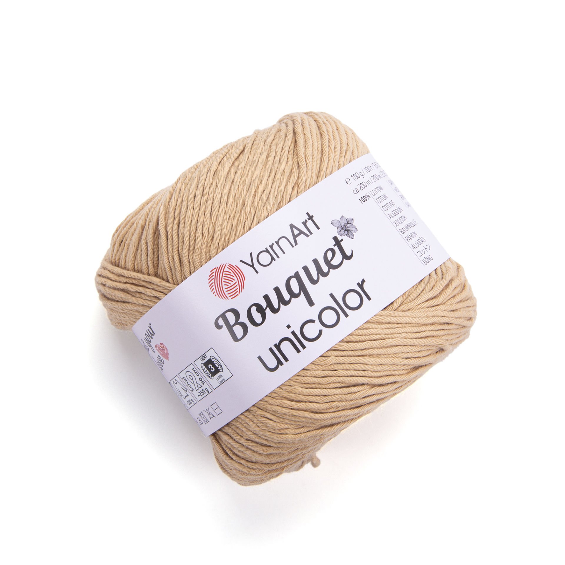 YARNART BOUQUET UNICOLOR - EL ÖRGÜ İPİ BEJ - 3206