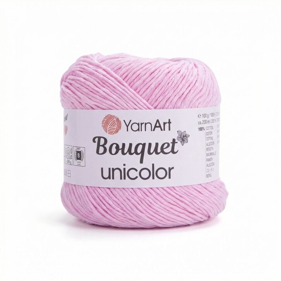 YARNART BOUQUET UNICOLOR - EL ÖRGÜ İPİ PEMBE - 3211