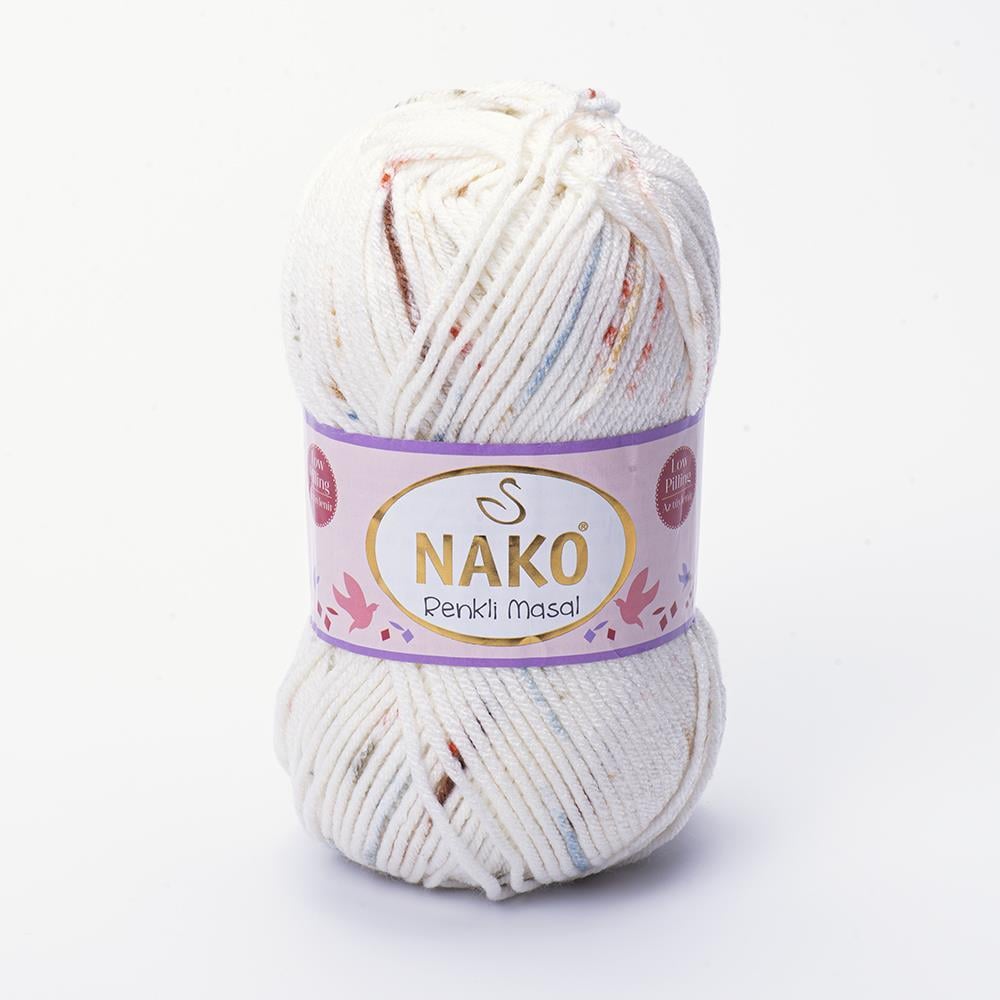 NAKO RENKLİ MASAL - BENEKLİ, BEBEK EL ÖRGÜ İPİ EBRULİ - 32103