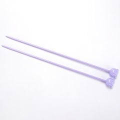 RENKLİ KISA ŞİŞ 20 CM MOR - 3 MM