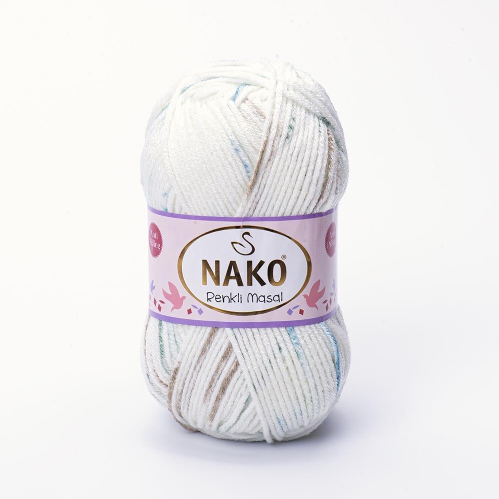 NAKO RENKLİ MASAL - BENEKLİ, BEBEK EL ÖRGÜ İPİ EBRULİ - 32104