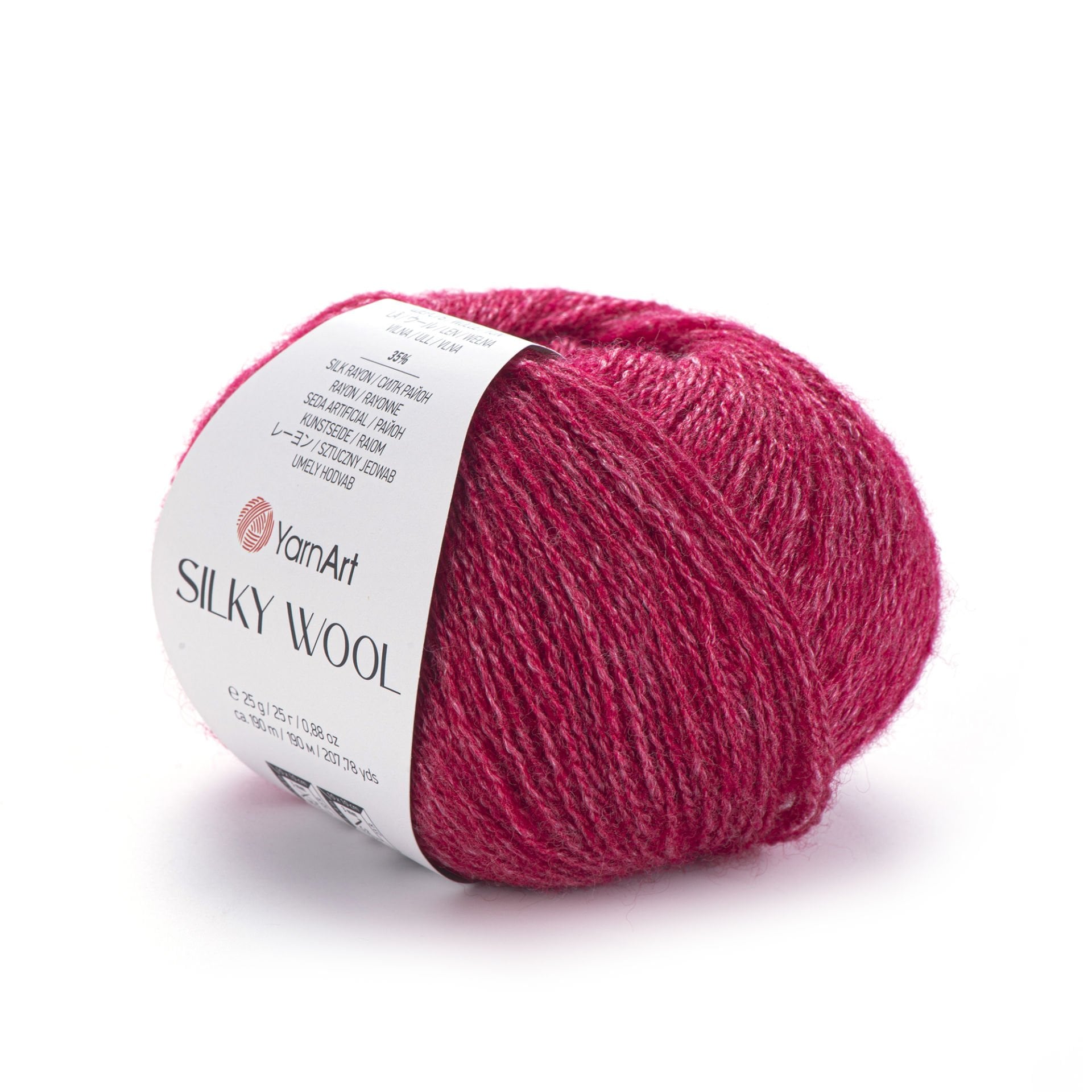 YARNART SILKY WOOL - EL ÖRGÜ İPİ KOYU PEMBE - 333