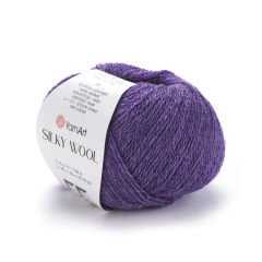 YARNART SILKY WOOL - EL ÖRGÜ İPİ MOR - 334