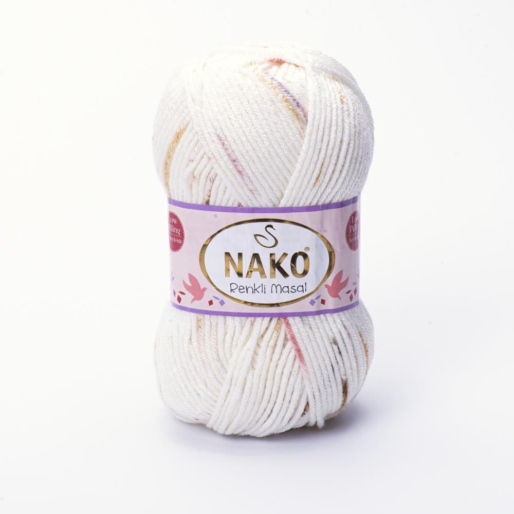 NAKO RENKLİ MASAL - BENEKLİ, BEBEK EL ÖRGÜ İPİ EBRULİ - 32108
