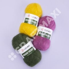 YARNART MOHAIR TRENDY - EL ÖRGÜ İPİ ÇİMEN YEŞİLİ - 137