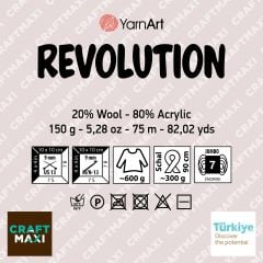 YARNART REVOLUTION - EBRULİ EL ÖRGÜ İPİ