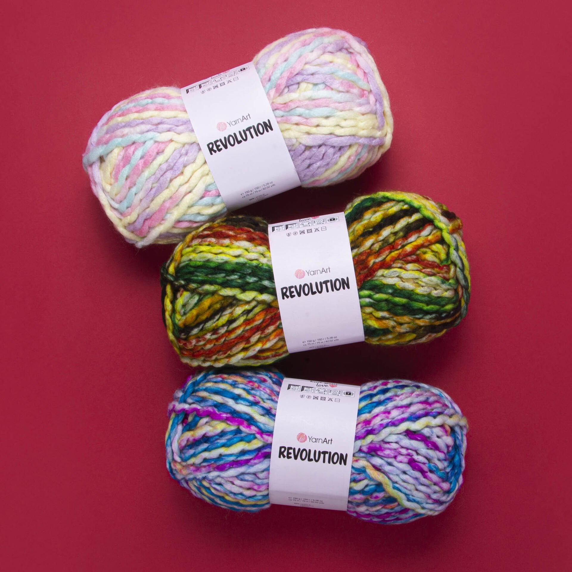 YARNART REVOLUTION - EBRULİ EL ÖRGÜ İPİ