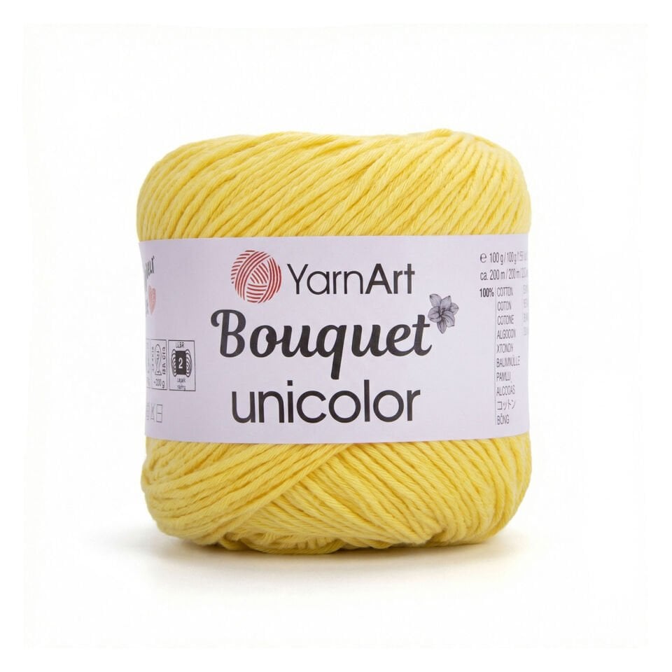 YARNART BOUQUET UNICOLOR - EL ÖRGÜ İPİ SARI - 3218