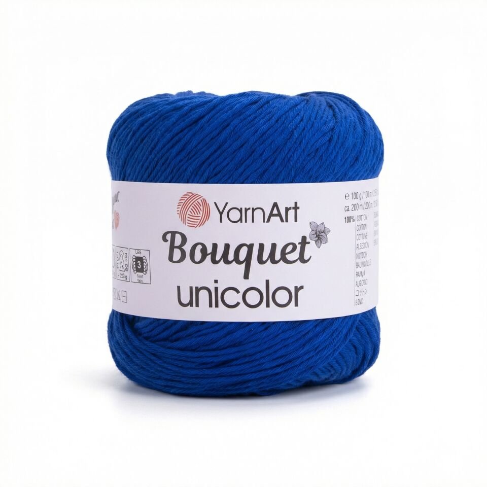 YARNART BOUQUET UNICOLOR - EL ÖRGÜ İPİ SAKS MAVİSİ - 3222