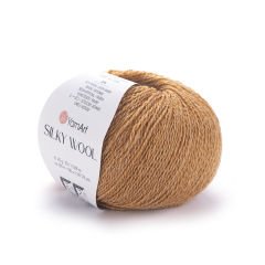 YARNART SILKY WOOL - EL ÖRGÜ İPİ KARAMEL - 345