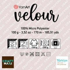 YARNART VELOUR - KADİFE EL ÖRGÜ İPİ