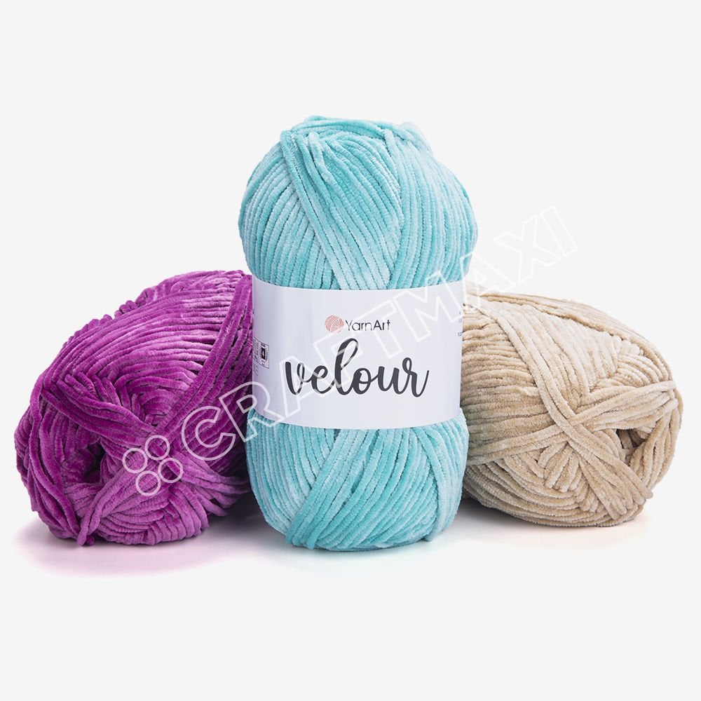 YARNART VELOUR - KADİFE EL ÖRGÜ İPİ
