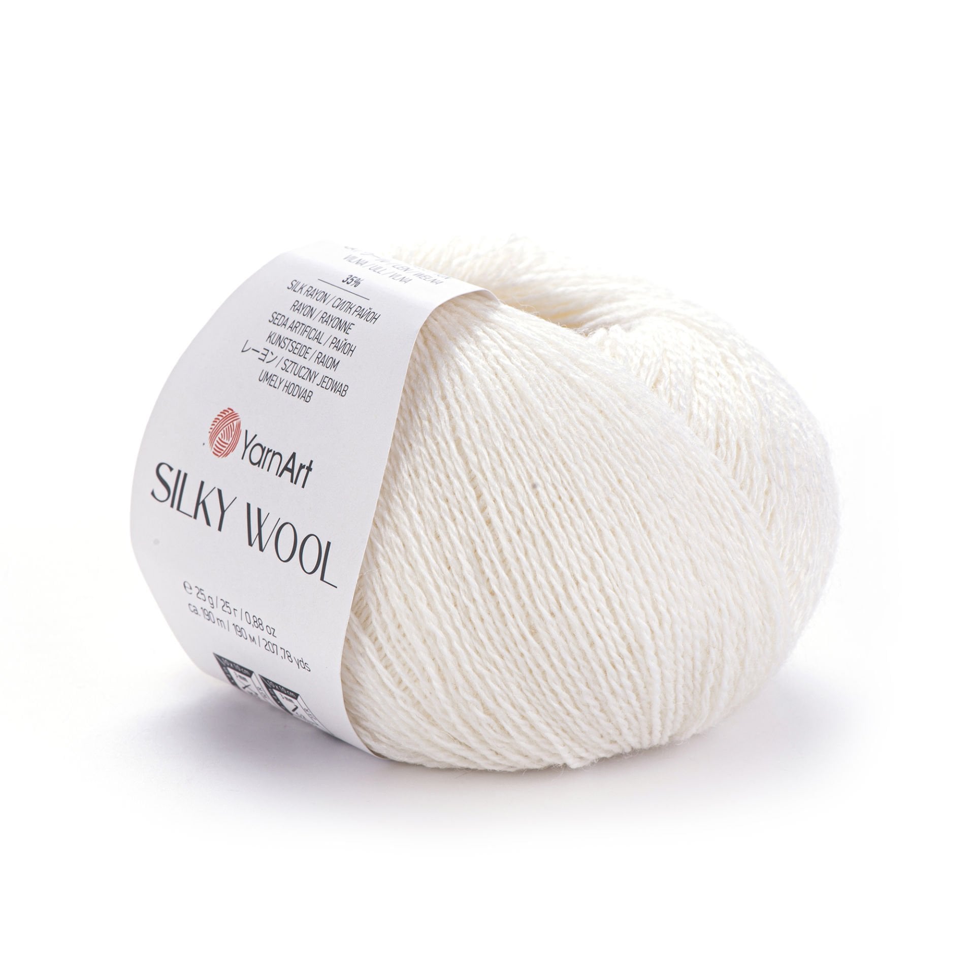 YARNART SILKY WOOL - EL ÖRGÜ İPİ BEYAZ - 347