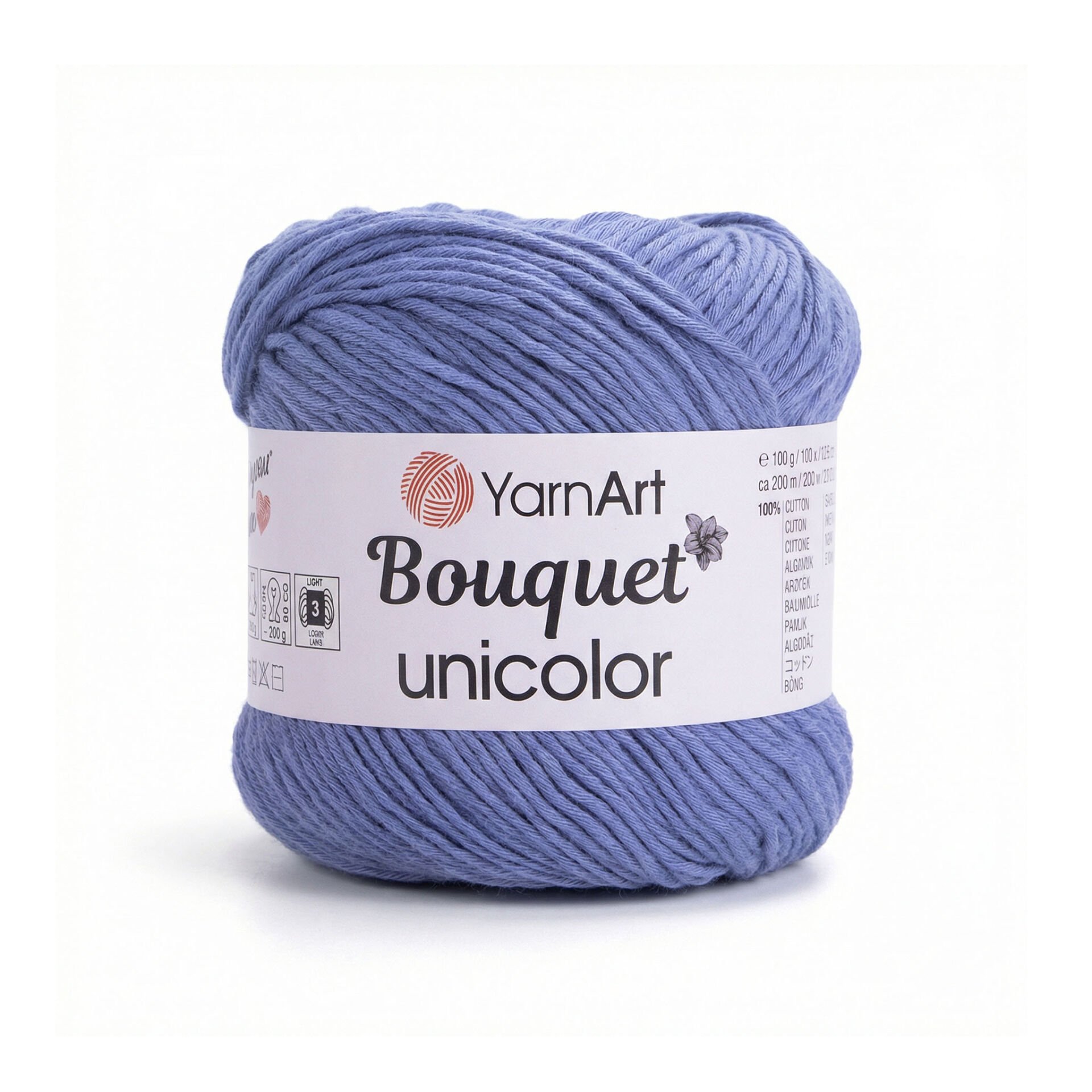 YARNART BOUQUET UNICOLOR - EL ÖRGÜ İPİ MAVİ - 3224