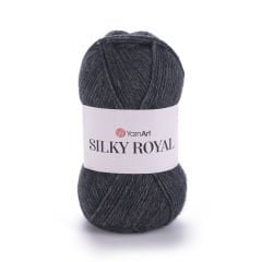 YARNART SILKY ROYAL - EL ÖRGÜ İPİ SİYAH - 435