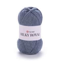 YARNART SILKY ROYAL - EL ÖRGÜ İPİ GRİ-MAVİ - 431
