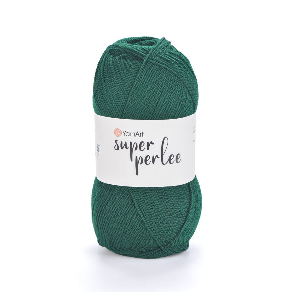 YARNART SUPER PERLEE - EL ÖRGÜ İPİ ZÜMRÜT YEŞİLİ - 590