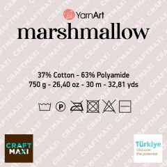 YARNART MARSHMALLOW - DÜĞÜM YASTIK İPİ GÜL KURUSU - 906