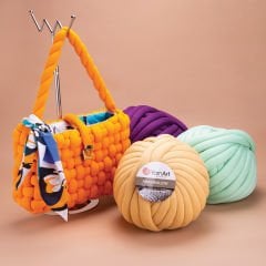 YARNART MARSHMALLOW - DÜĞÜM YASTIK İPİ EFLATUN - 915