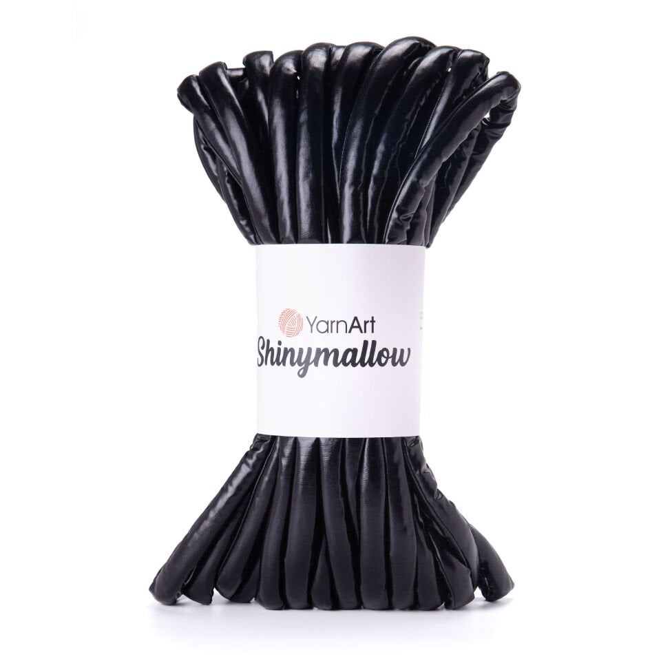 YARNART SHINYMALLOW - EL ÖRGÜ İPİ SİYAH - 5411