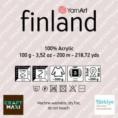 YARNART FINLAND - EL ÖRGÜ İPİ KİREMİT - 847