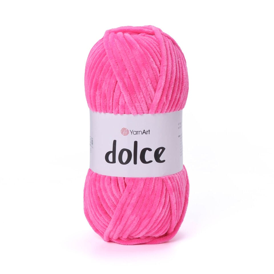 YARNART DOLCE - KADİFE EL ÖRGÜ İPİ PEMBE - 862