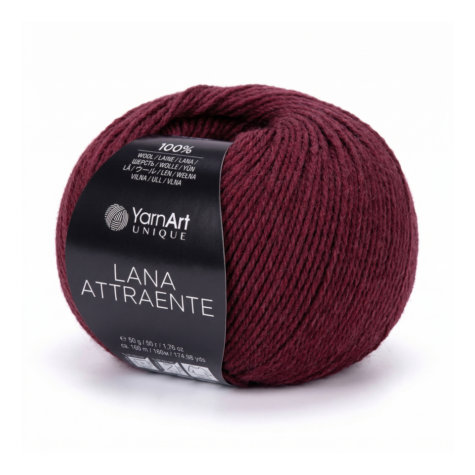 YARNART LANA ATTRAENTE - ÖRGÜ İPİ BORDO - 6623