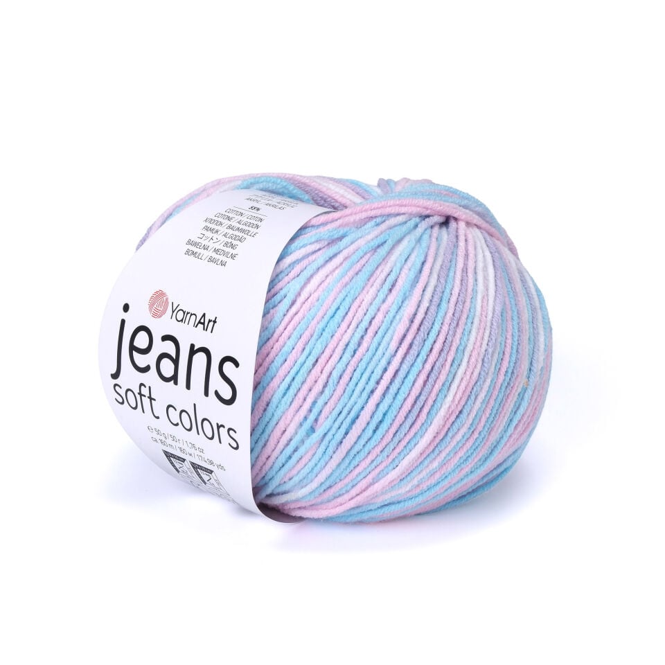 YARNART JEANS SOFT COLORS - EBRULİ EL ÖRGÜ İPİ EBRULİ - 6216