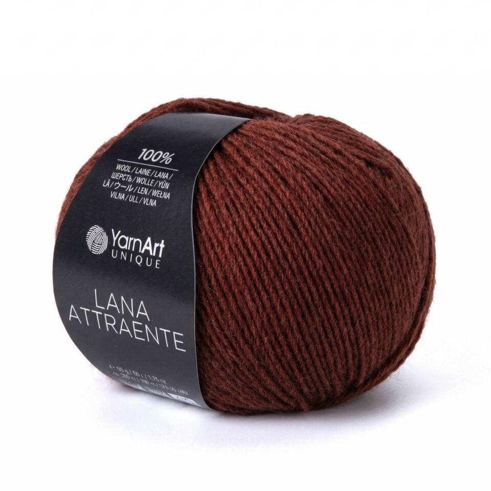 YARNART LANA ATTRAENTE - ÖRGÜ İPİ KAHVERENGİ - 6607